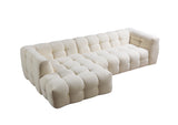 Ivy Ivory Boucle LAF Sectional from Nova Furniture - Luna Furniture