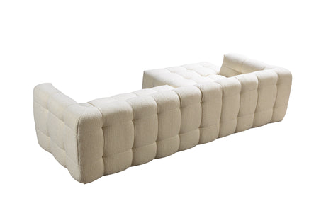 Ivy Ivory Boucle LAF Sectional from Nova Furniture - Luna Furniture