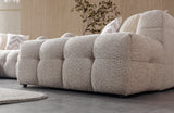 Ivy Sand Boucle Double Chaise 146" Sectional from Nova Furniture - Luna Furniture