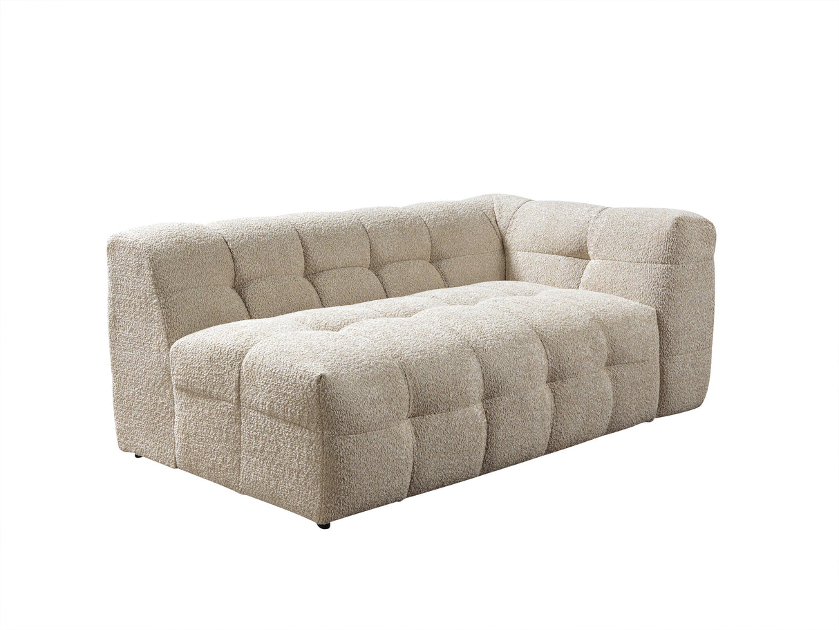 Ivy Sand Boucle LAF 110" Sectional from Nova Furniture - Luna Furniture