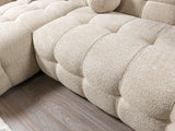 Ivy Sand Boucle LAF 110" Sectional from Nova Furniture - Luna Furniture