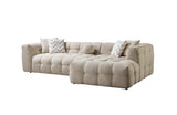 Ivy Sand Boucle RAF Chaise Sectional from Nova Furniture - Luna Furniture