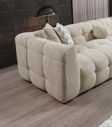 Ivy Sand Boucle RAF Chaise Sectional from Nova Furniture - Luna Furniture