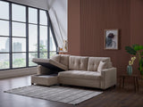 Ivy Koopsi Beige Sleeper Storage Sectional from Bellona - Luna Furniture