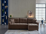 Ivy Koopsi Brown Sleeper Storege Sectional from Bellona - Luna Furniture