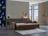 Ivy Koopsi Brown Sleeper Storege Sectional from Bellona - Luna Furniture