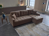 Ivy Koopsi Brown Sleeper Storege Sectional from Bellona - Luna Furniture
