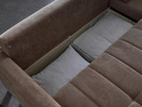 Ivy Koopsi Brown Sleeper Storege Sectional from Bellona - Luna Furniture