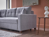 Ivy Koopsi Gray Sleeper Storage Sectional from Bellona - Luna Furniture