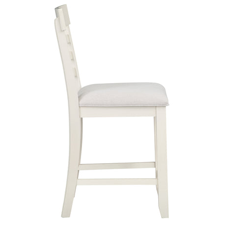 Hyland Cream 24″ Counter Stool, Brown, Set of 2 from Steve Silver - Luna Furniture