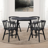 Willow Solid Wood Dining Chair, Black from Steve Silver - Luna Furniture