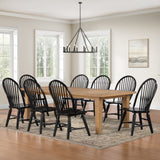 Sommerset Natural Oak/Black Dining Room Set from Steve Silver - Luna Furniture