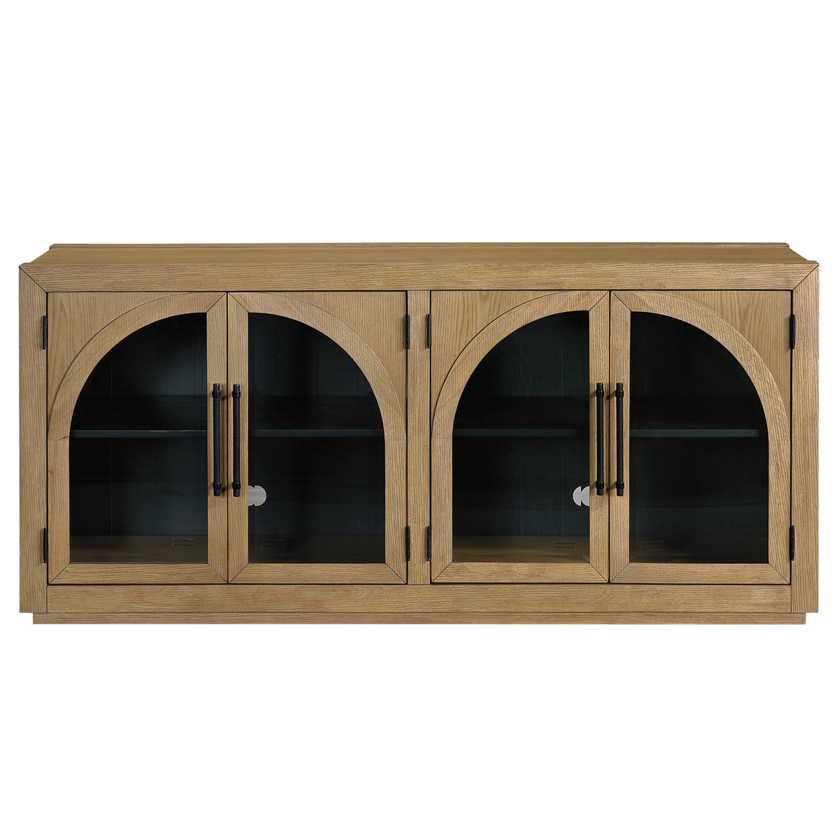 Magnolia Cathedral Doored Server, Weathered Sand from Steve Silver - Luna Furniture