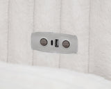 Jacana Ivory Corduroy Upholstered Dual Power Chaise Sofa from Coaster - Luna Furniture