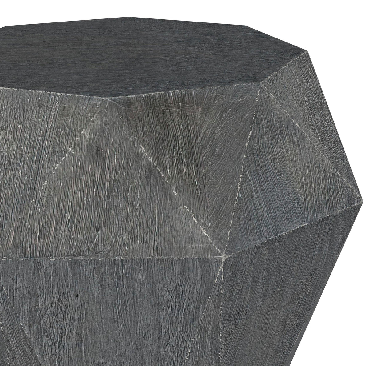 Jacinto Gray Geometric Solid Mango Wood Side Table from Coaster - Luna Furniture
