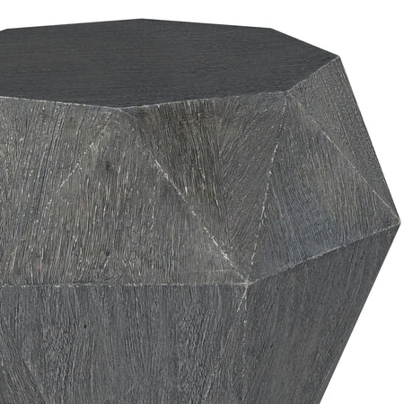 Jacinto Gray Geometric Solid Mango Wood Side Table from Coaster - Luna Furniture