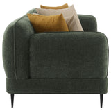 Jade 2-piece Chenille Upholstered Sofa Set Green from Coaster - Luna Furniture
