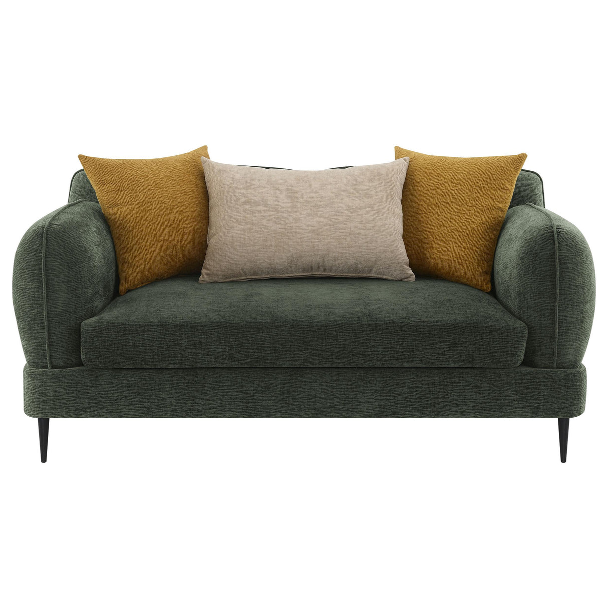 Jade 2-piece Chenille Upholstered Sofa Set Green from Coaster - Luna Furniture