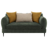 Jade 2-piece Chenille Upholstered Sofa Set Green from Coaster - Luna Furniture
