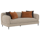Jade Latte 2-Piece Chenille Upholstered Sofa Set from Coaster - Luna Furniture