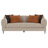 Jade Latte 2-Piece Chenille Upholstered Sofa Set from Coaster - Luna Furniture