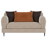 Jade Latte 2-Piece Chenille Upholstered Sofa Set from Coaster - Luna Furniture