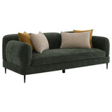Jade Green Chenille Modern Track Arm Sofa from Coaster - Luna Furniture