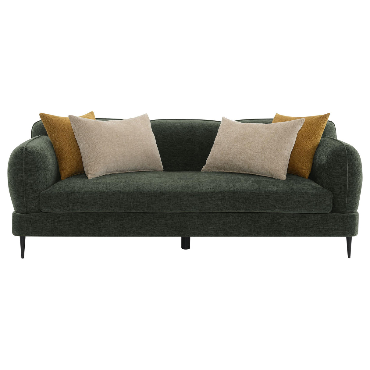 Jade Green Chenille Modern Track Arm Sofa from Coaster - Luna Furniture