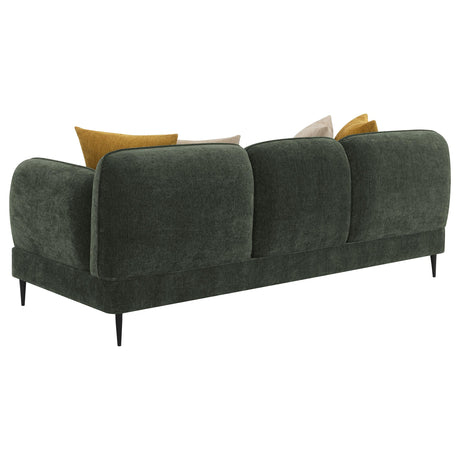 Jade Green Chenille Modern Track Arm Sofa from Coaster - Luna Furniture