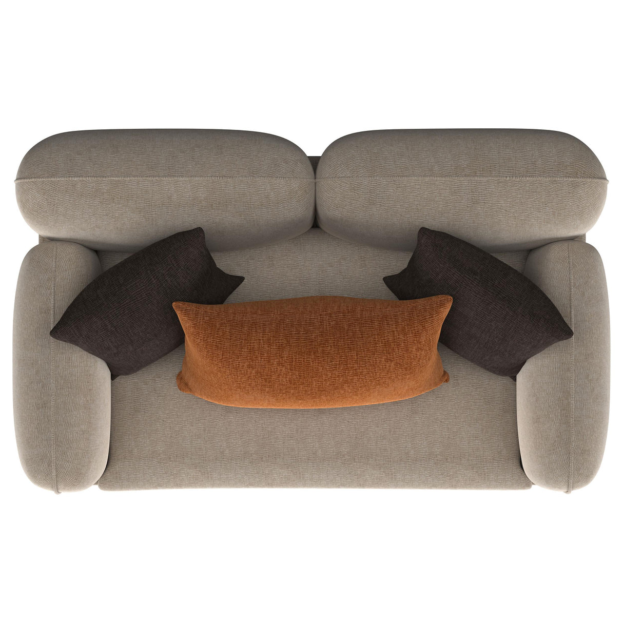 Jade Latte Chenille Upholstered Sculpted Track Arm Loveseat from Coaster - Luna Furniture