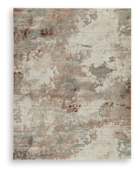 Jadenburg Cream/Gray/Sienna Large Rug from Ashley - Luna Furniture