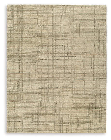 Janston Ivory/Gray/Tan Large Rug from Ashley - Luna Furniture