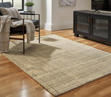 Janston Ivory/Gray/Tan Medium Rug from Ashley - Luna Furniture