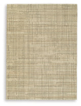 Janston Ivory/Gray/Tan Medium Rug from Ashley - Luna Furniture