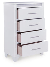 Jarlee White Queen Upholstered Panel Bed, Dresser, Mirror, Chest and 2 Nightstands from Ashley Furniture - Luna Furniture