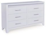 Jarlee White Dresser from Ashley - Luna Furniture
