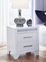 Jarlee White King Panel Bed, Dresser, Mirror and Nightstand from Ashley - Luna Furniture