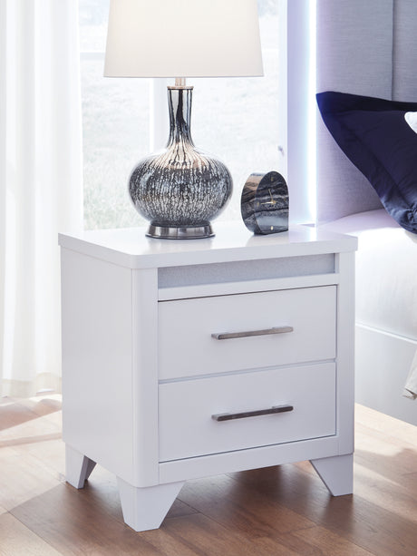 Jarlee White King Panel Bed, Dresser, Mirror and Nightstand from Ashley - Luna Furniture