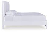 Jarlee White King Upholstered Panel Bed from Ashley - Luna Furniture