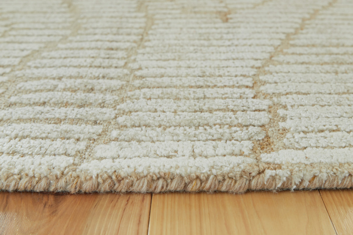 Jaseena Beige/Tan Large Rug from Ashley Furniture - Luna Furniture