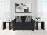 Jasmine Peaks Coal Loveseat from Ashley - Luna Furniture