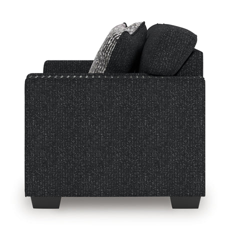 Jasmine Peaks Coal Loveseat from Ashley - Luna Furniture