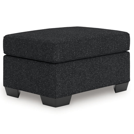 Jasmine Peaks Coal Ottoman from Ashley - Luna Furniture