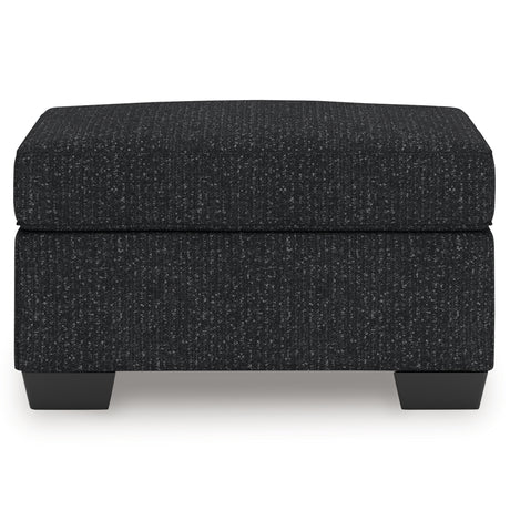 Jasmine Peaks Coal Ottoman from Ashley - Luna Furniture