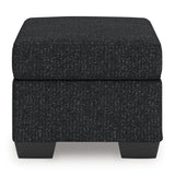 Jasmine Peaks Coal Ottoman from Ashley - Luna Furniture
