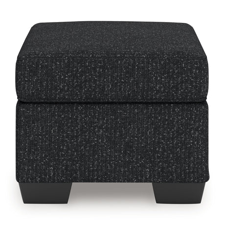 Jasmine Peaks Coal Ottoman from Ashley - Luna Furniture