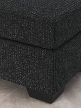 Jasmine Peaks Coal Ottoman from Ashley - Luna Furniture