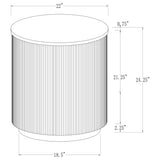 Jason 2-piece Round Marble Coffee and End Table Set White from Coaster - Luna Furniture
