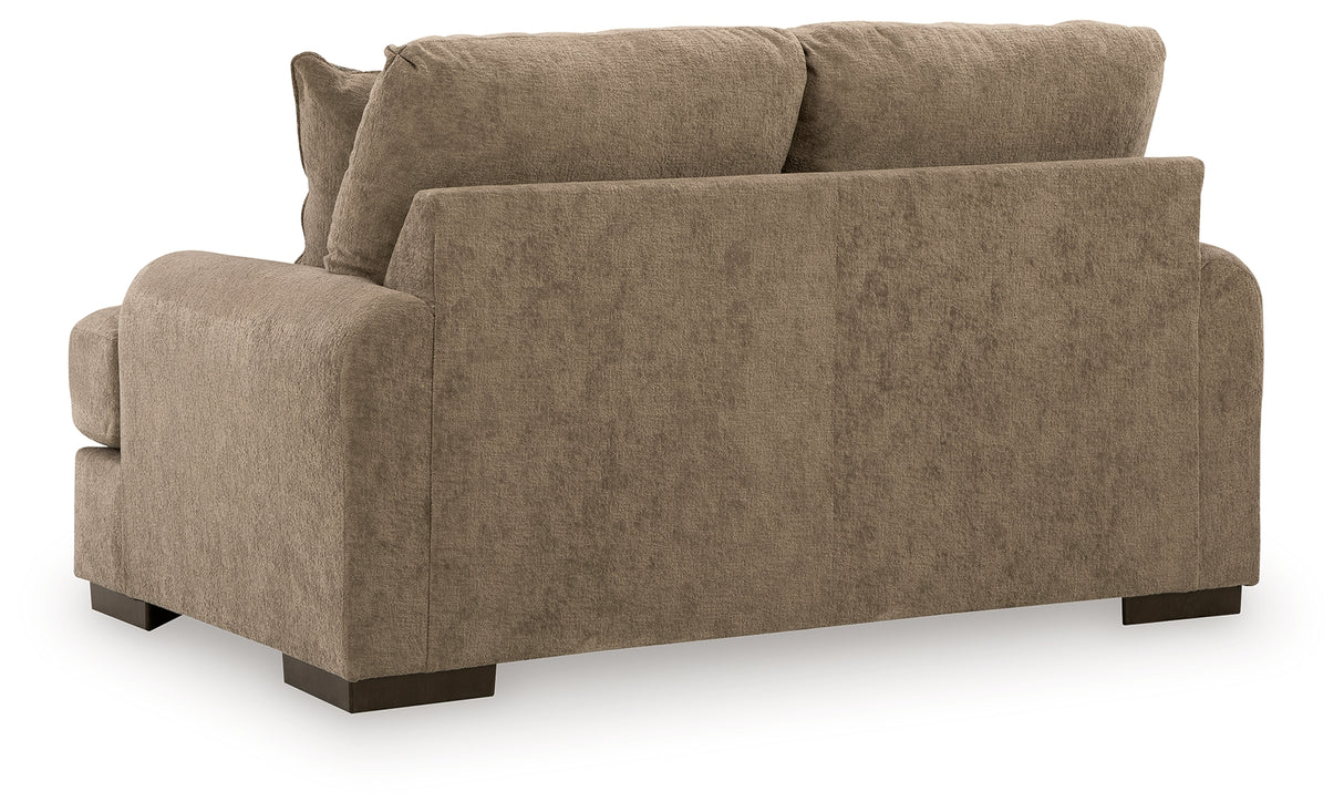 Jayne Park Pecan Loveseat from Ashley - Luna Furniture
