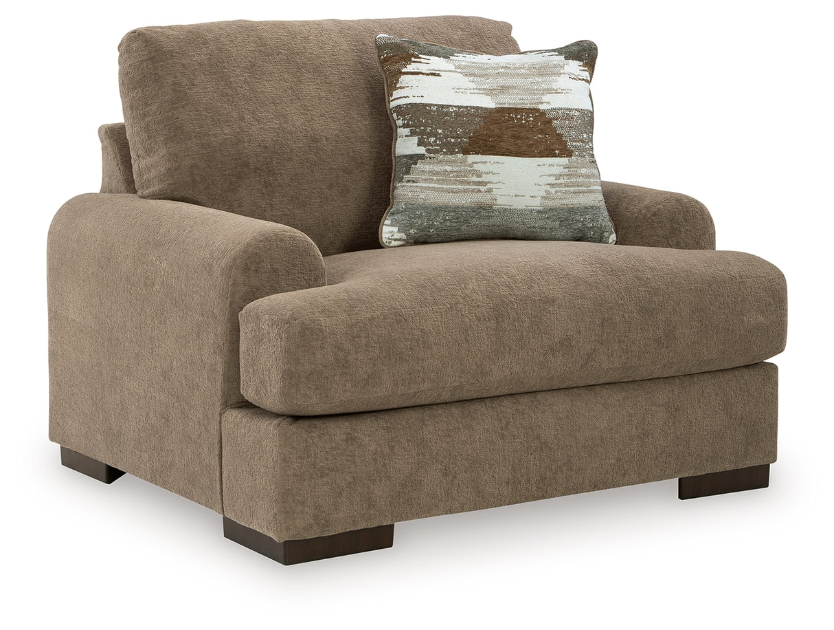 Jayne Park Pecan Oversized Chair from Ashley Furniture - Luna Furniture